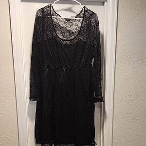 Elegant Black Lace Dress